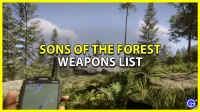 List of all weapons for Sons of the Forest and the best to use in the beginning