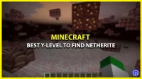 Beste Y-niveau voor het vinden van Netherite in Minecraft