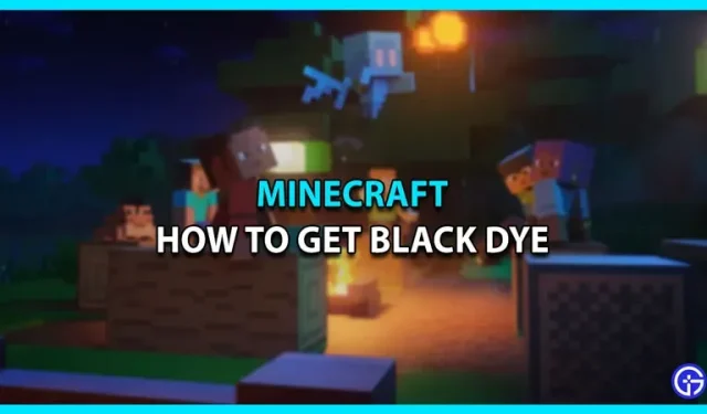 Minecraft에서 검은 염료의 레시피는 무엇입니까?