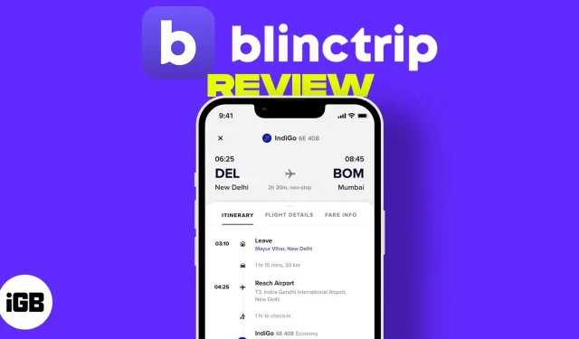 Revisión de la aplicación Blinctrip: más que una aplicación de reserva de vuelos