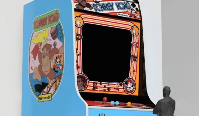 Avec l’aide de Nintendo, le musée a créé un jeu d’arcade géant Donkey Kong.