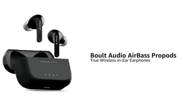 Boult Audio AirBass Propods X con resistenza all’acqua IPX5, durata della batteria di 32 ore lanciato per $ 20