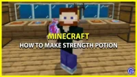 Minecraft Making Instructions for Strength Potion Recipes (3 Minutes Buff)