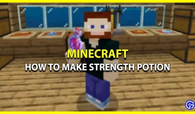 „Minecraft“ stipraus gėrimo receptų kūrimo instrukcijos (3 minučių buff)