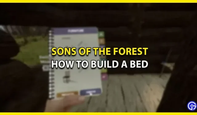 Guida passo passo alla costruzione di un letto per dormire in Sons Of The Forest