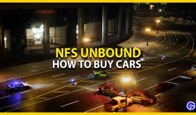 Como comprar carros em Need for Speed ​​Unbound