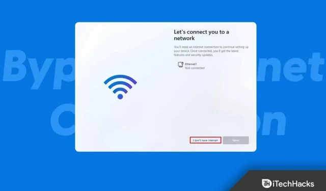 Como ignorar a conexão com a Internet para instalar o Windows 11