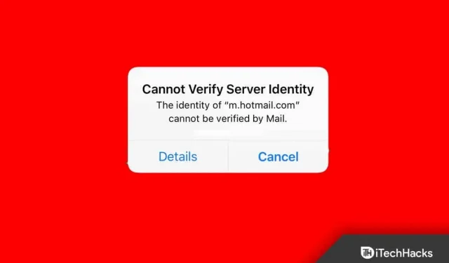 So beheben Sie das Problem: Die Serveridentität kann auf dem iPhone nicht überprüft werden