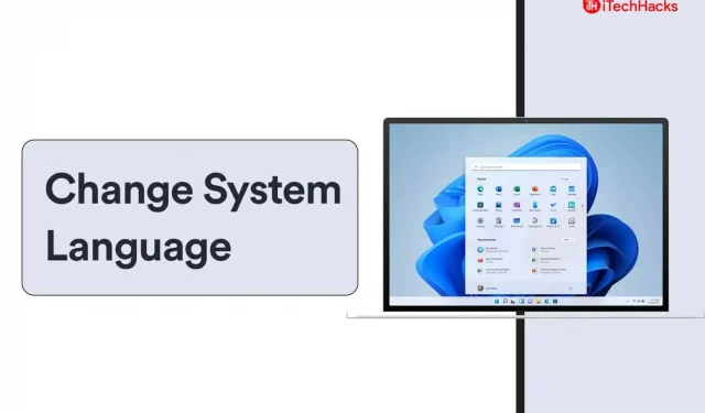 Windows 11에서 시스템 언어 설정을 변경하는 방법