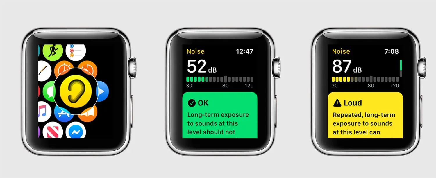 Controleer het geluidsniveau in realtime met Apple Watch