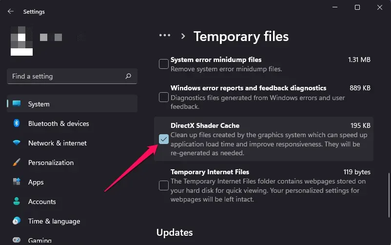 Rensa DirectX Shader Cache