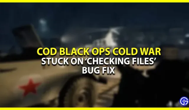 COD Black Ops Cold War Stuck on “Checking Files” Error (Fix)