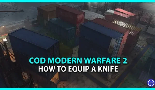 COD MW2: how to equip a knife