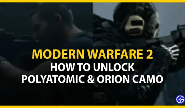 Call Of Duty Modern Warfare 2: como desbloquear camuflagem poliatômica e orion