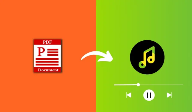 PDF をオーディオブックに変換する方法、またはコンピュータに読み取らせる方法