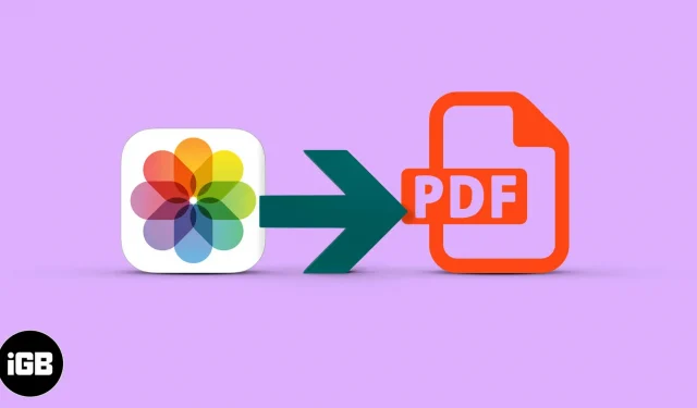 Foto’s converteren naar PDF op iPhone en iPad (4 manieren)