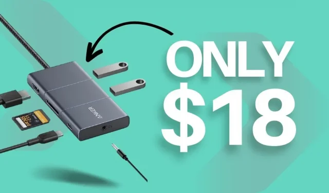 Šis itin patogus „Anker“ USB-C 6 viename šakotuvas dabar kainuoja tik 18 USD.