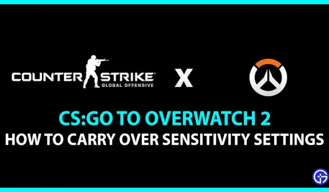 CSGO for Overwatch 2: how to transfer sensitivity settings