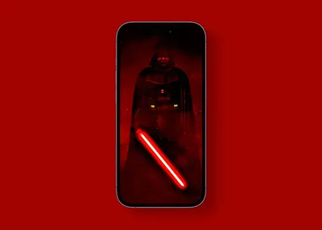 Fond d'écran sombre de Dark Vador pour iPhone