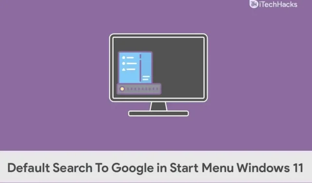 Windows 11 Start Menu: Set Google As Your Default Search