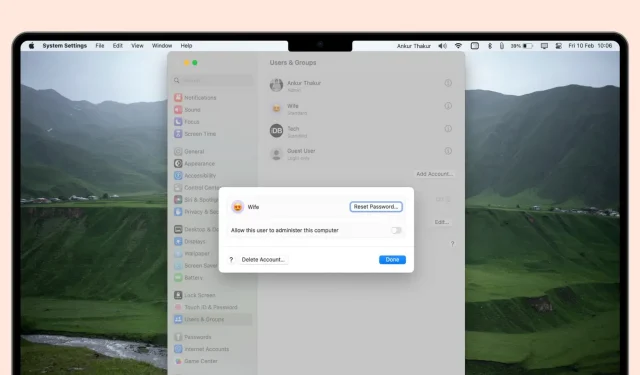 Jak odstranit uživatelské účty z vašeho Macu
