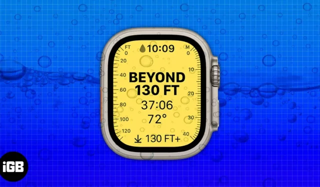 Cómo usar la aplicación Depth en Apple Watch Ultra