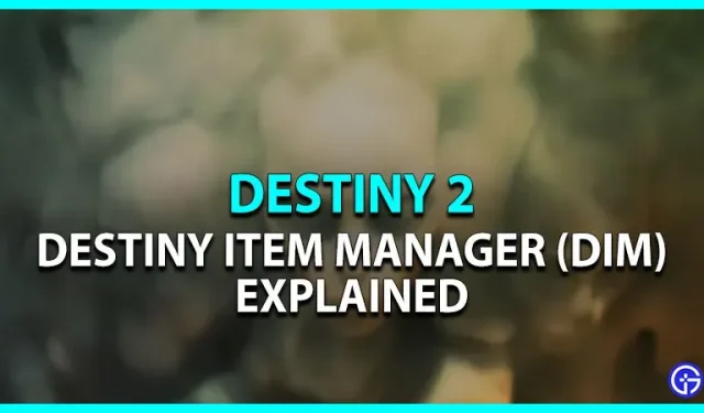 Destiny 2 Item Manager (DIM): Kuinka käyttää? (selitys)