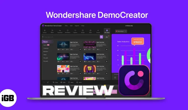 Looge parimaid demovideoid, et jagada ideid Maci Wondershare DemoCreatoriga 
