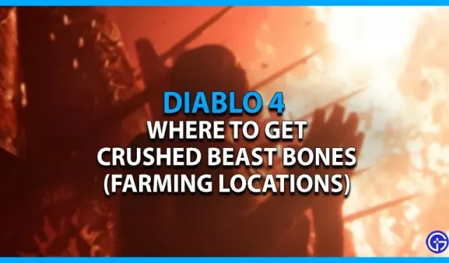 Onde obter ossos de besta esmagados em Diablo 4 (locais de cultivo)