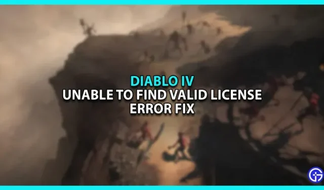 Diablo 4 non riesce a trovare una licenza valida: come rimediare