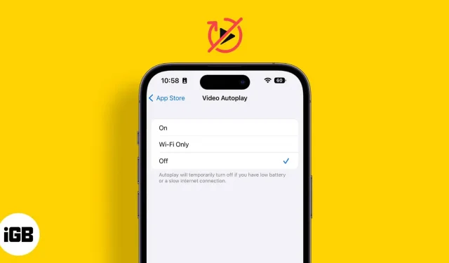 So deaktivieren Sie die automatische Wiedergabe von Videos auf iPhone und iPad