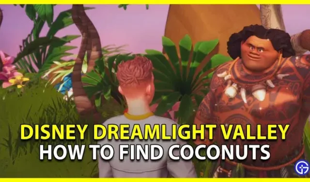 Kā atrast kokosriekstus Disneja Dreamlight ielejā