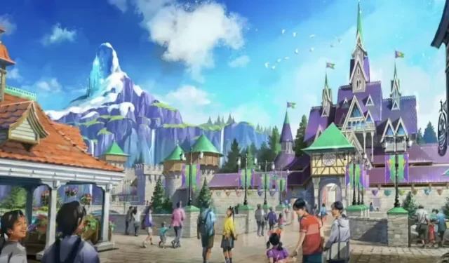 Werfen Sie zunächst einen Blick auf die Gegend um Fantasy Springs im Tokyo DisneySea