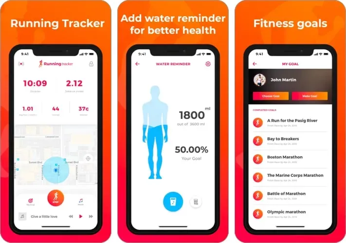 Distance Tracker Running-app