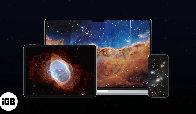 Скачать обои Телескоп Джеймса Уэбба 4K для iPhone, iPad и Mac