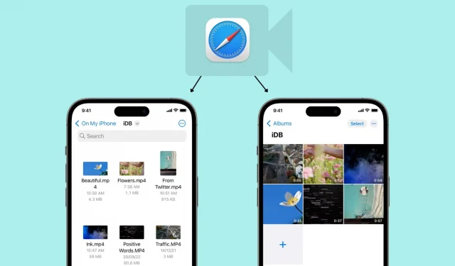 Kaip atsisiųsti vaizdo įrašus iš „Safari“ į „iPhone“ ir „iPad“.