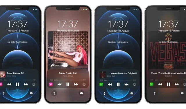 Gaukite dabar grojamą „iOS 16“ stiliaus valdiklį savo „Jailbreak“ telefono užrakinimo ekrane su „Echo“