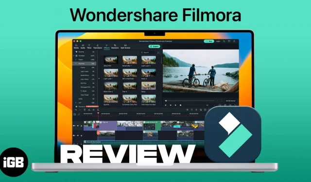 Software de edición de video para principiantes para Mac: Filmora 11