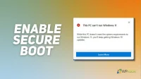 How to enable secure boot on a PC to install Windows 11