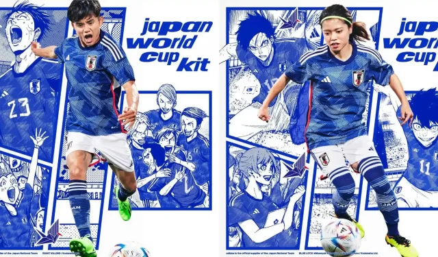 일본 축구 대표팀: Adidas, Blue Lock 및 Giant Killing과 협력