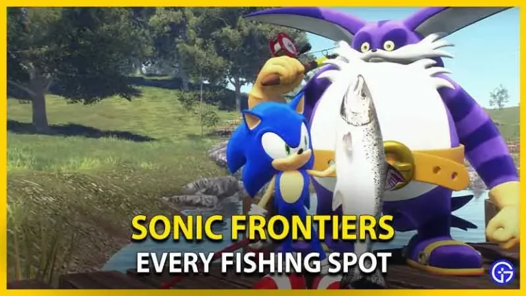 Sonic Frontiers: every fishing spot in the game