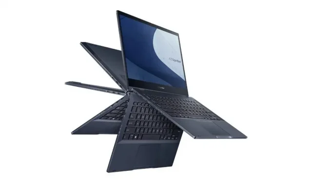 „Asus ExpertBook B5 Flip OLED“ su iki 11-os kartos „Intel Core i7“ procesoriumi, 360 laipsnių formos koeficientas: kaina, specifikacijos