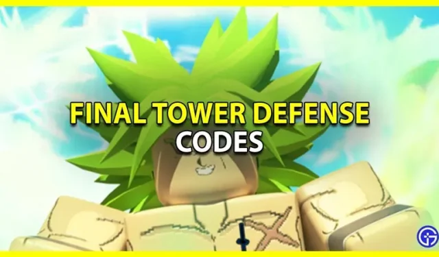 Ultimate Tower Defense Codes (marts 2023)