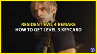 3 lygio raktų kortelės vieta „Resident Evil 4 Remake“.