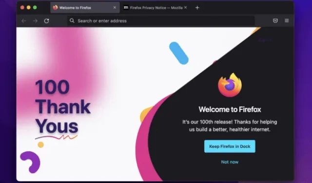 Mozilla brengt Firefox versie 100 deze week uit