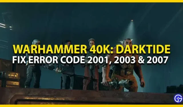 Veakood Warhammer 40K Darktide Fix 2001, 2003, 2007