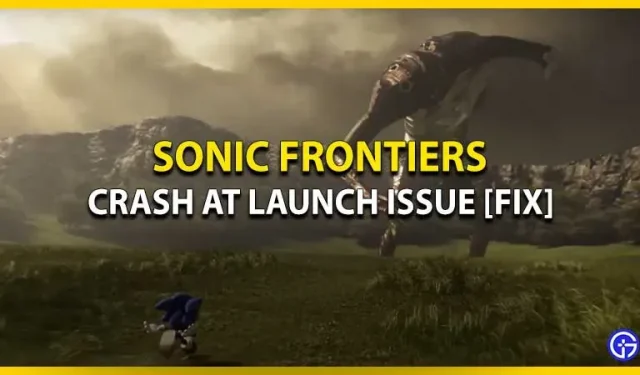 Sonic Frontiers: como corrigir erro de inicialização