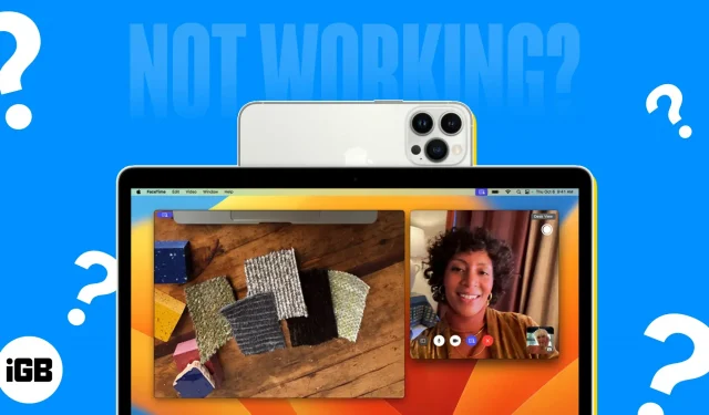 14 būdų, kaip išspręsti „iPhone Continuity Camera“ problemas „Mac“.