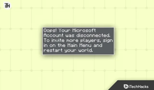 Labojiet Minecraft Atvainojiet, jūsu Microsoft konts ir atspējots