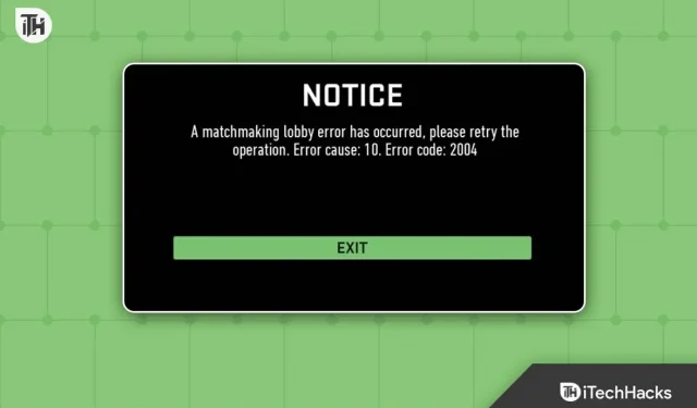 Fix Warzone 2004 Mobile Matchmaking Lobby-foutcode 